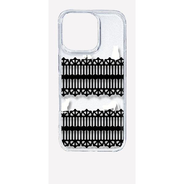 iPhone16 Pro アイフォン16プロ クリア ハードケース 猫 ねこ ネコ おさんぽ 白猫ブ...