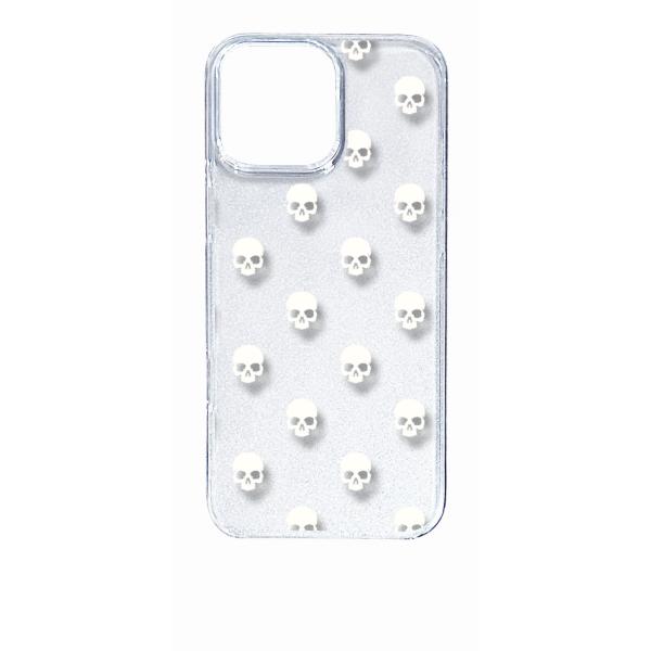 iPhone16 Pro Max アイフォン16プロマックス クリア ハードケース スカル ドクロ ...