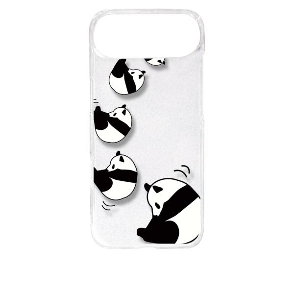 iPhone17 Air アイフォン17エア クリア ハードケース ころころパンダ スマホ ケース ...