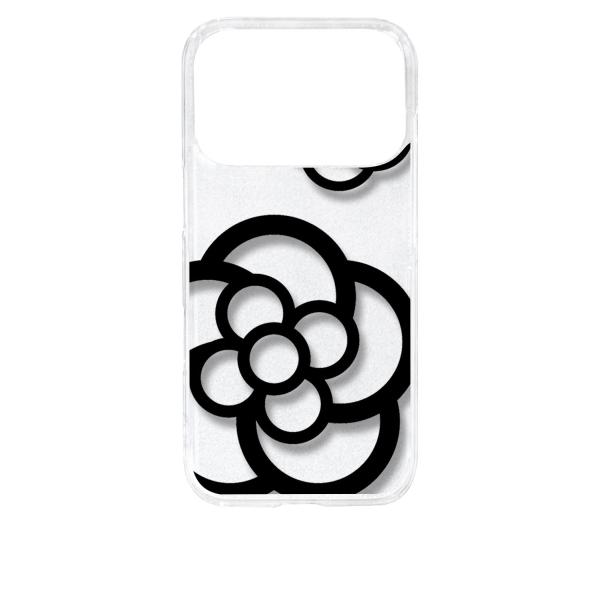 iPhone 17 Pro アイフォン17プロ クリア ハードケース カメリア 花柄 ブラック スマ...