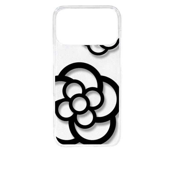 iPhone17 Pro Max アイフォン17プロマックス クリア ハードケース カメリア 花柄 ...