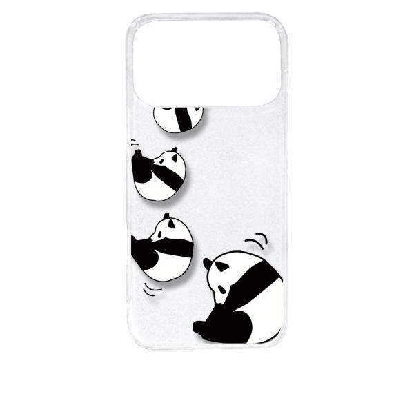 iPhone17 Pro Max アイフォン17プロマックス クリア ハードケース ころころパンダ ...