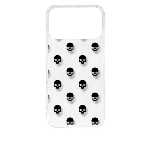 iPhone17 Pro Max アイフォン17プロマックス クリア ハードケース スカル ドクロ ...