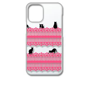 iPhone12 Pro Max ケース アイフォン クリア ハードケース 猫 ねこ ネコ おさんぽ...