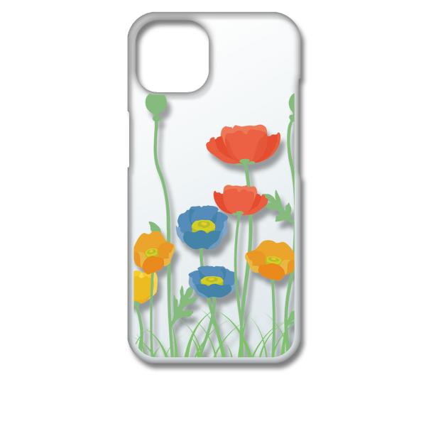 iPhone13 アイフォン13 クリア ハードケース 花柄 キャロライン風 つぼみ スマホ ケース...