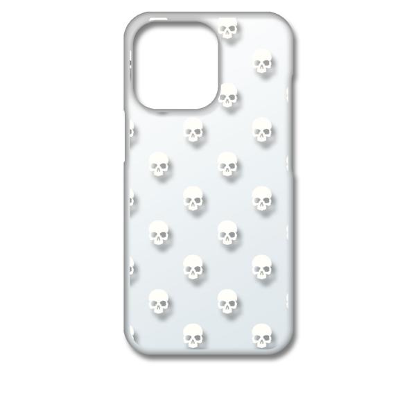 iPhone13 Pro アイフォン13プロ クリア ハードケース スカル ドクロ 骸骨 ドット ホ...