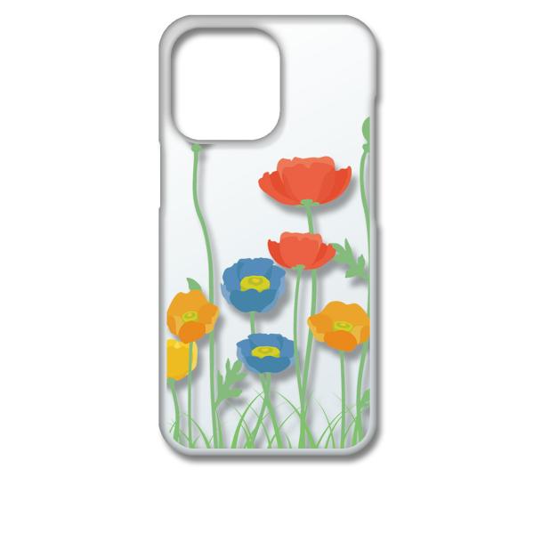 iPhone13 Pro アイフォン13プロ クリア ハードケース 花柄 キャロライン風 つぼみ ス...