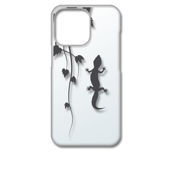 iPhone13 Pro アイフォン13プロ クリア ハードケース アニマル 爬虫類 トカゲ ヤモリ...
