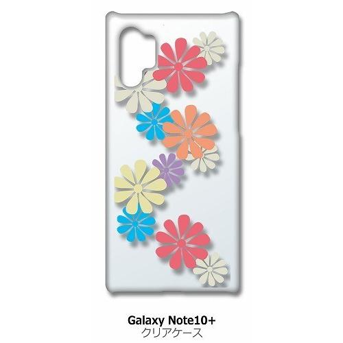 Galaxy note10＋ SC-01M SCV45 クリア ハードケース 花柄(マルチ) 和柄 ...