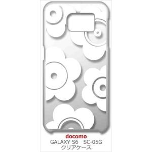 SC-05G Galaxy S6 ギャラクシー docomo クリア ハードケース t026-ホワイ...
