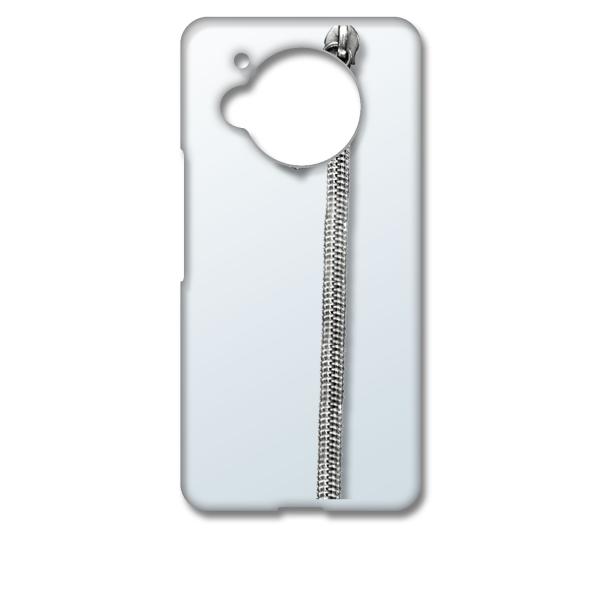 AQUOS R7 SH-52C アクオス クリア ハードケース ジッパー チャック m027 スマホ...