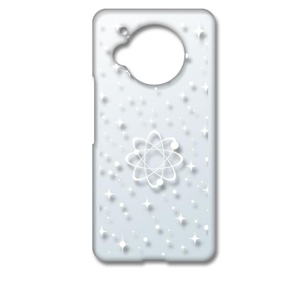 AQUOS R7 SH-52C アクオス クリア ハードケース 宇宙柄(ホワイト) 銀河 星 スマホ...