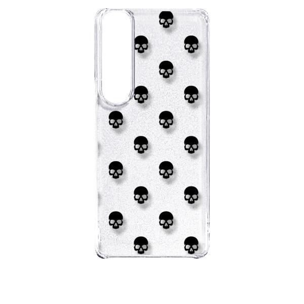 Xperia 1 VI SO-51E SOG13 エクスペリア1VI クリア ハードケース スカル ...