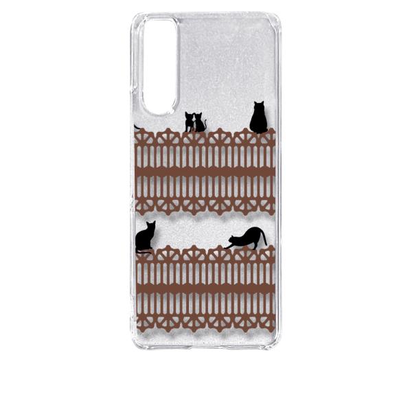 Xperia 10 V SO-52D SOG11 エクスペリア10マーク5 クリア ハードケース 猫...