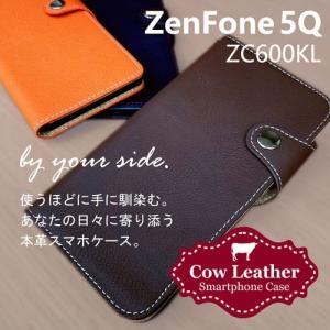 ZenFone5Q ZC600KL ASUS スマホケース 本革 手帳型 レザー カバー ストラップ...