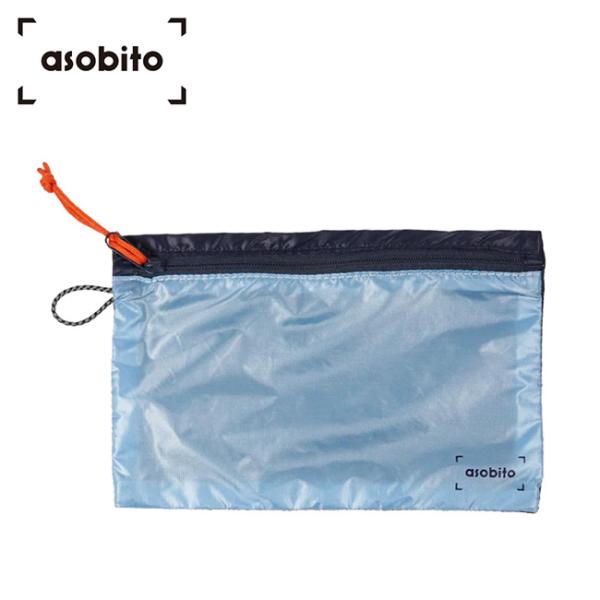 asobito アソビト ライトウェイトフラットポーチ A6 aba-014SB 【 収納 小物入れ...