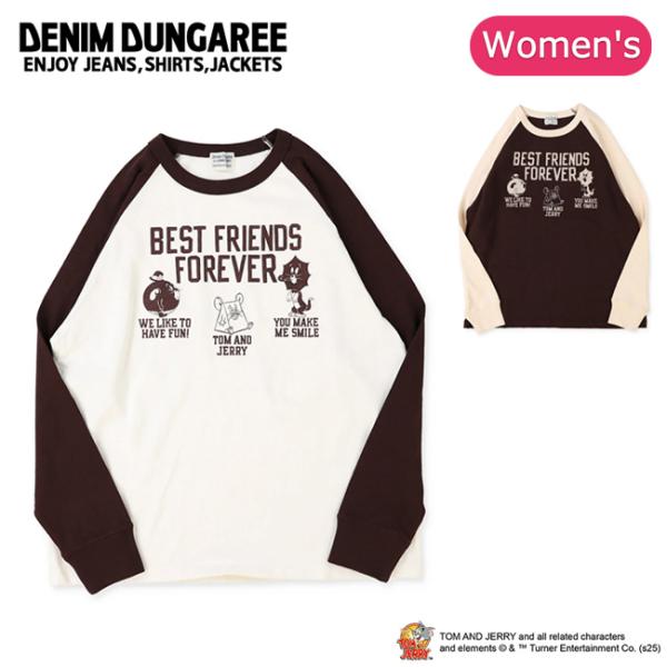 DENIM DUNGAREE デニムアンドダンガリー 天竺 TOM AND JERRY Tシャツ 2...