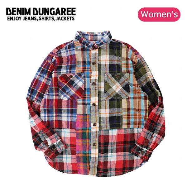 DENIM DUNGAREE デニムアンドダンガリー Uneven Colorful Plaid S...