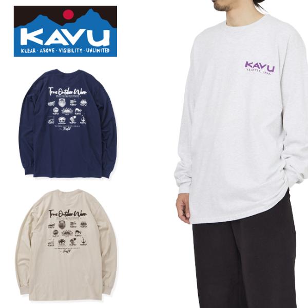 KAVU カブー LS 25 event Tee ロングスリーブ25イベントロゴティー 198223...