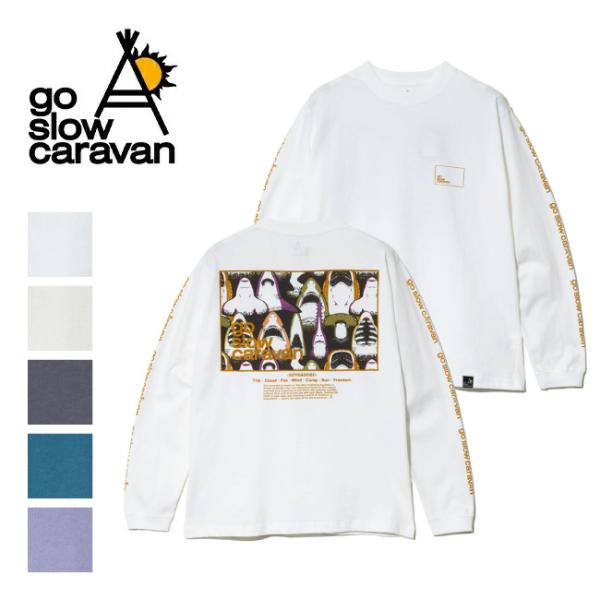 go slow caravan ゴースローキャラバン USA/C スクエアLOGO バックプリントロ...