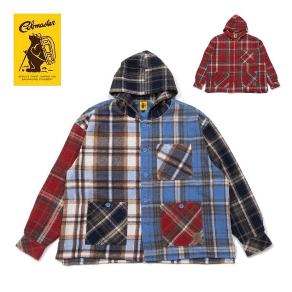COBMASTER コブマスター ネルチェックフーディシャツ 440204 【 アウター トップス ...