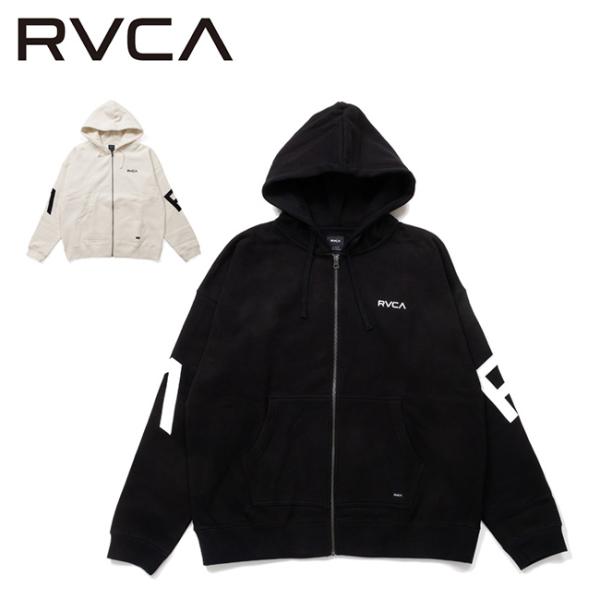 RVCA ルーカ ARCH BACK SIDE ZIP HD アーチバックサイドジップフーディー B...