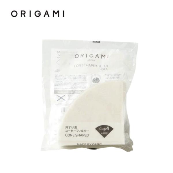 ORIGAMI オリガミ コーヒーペーパーフィルター Cup4 100枚入【 コーヒー 珈琲 アウト...