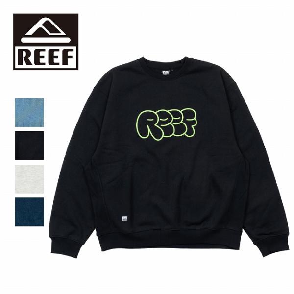 REEF リーフ REEF FUN LOGO SWEAT CREW リーフファンロゴスウェットクルー...