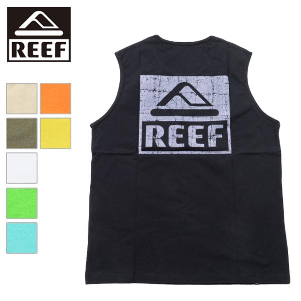 REEF リーフ SQUARE LOGO TANK スクエアロゴタンク RFTTM2303/RFTT...