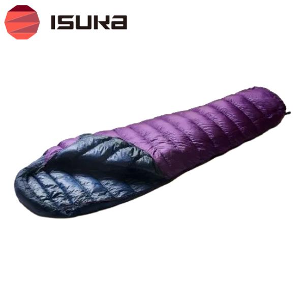 ISUKA イスカ エアドライト 190 【 寝袋 シュラフ 羽毛 ダウン マミー型 軽量 撥水 車...