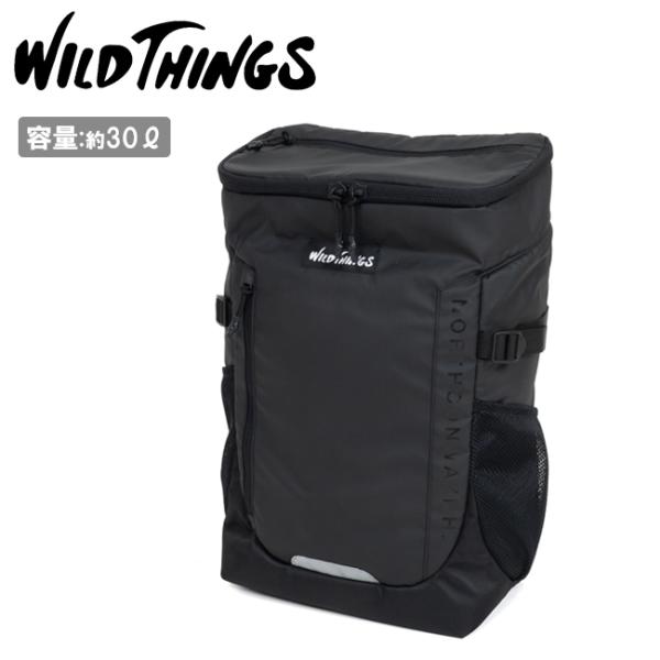 WILDTHINGS ワイルドシングス スクエアバックパック Black WT-380-3104 【...