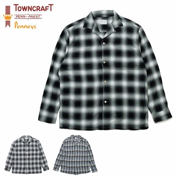 TOWNCRAFT タウンクラフト 60 LOOP COLLAR SHIRT 60ループカラーシャツ...