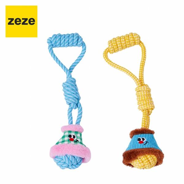 zeze ゼゼ DOG ROPE TOY Handle Ball ドッグロープトイハンドルボール 【...