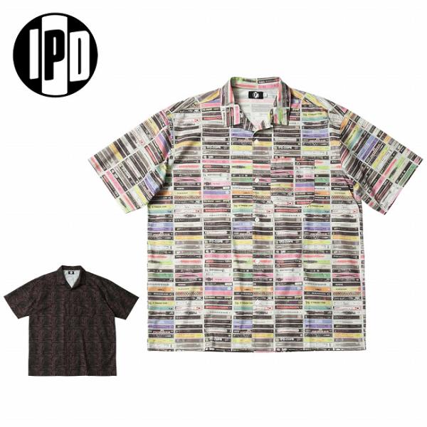 IPD アイピーディー ALL OVER OPEN COLLAR SHIRTS オールオーバーオープ...