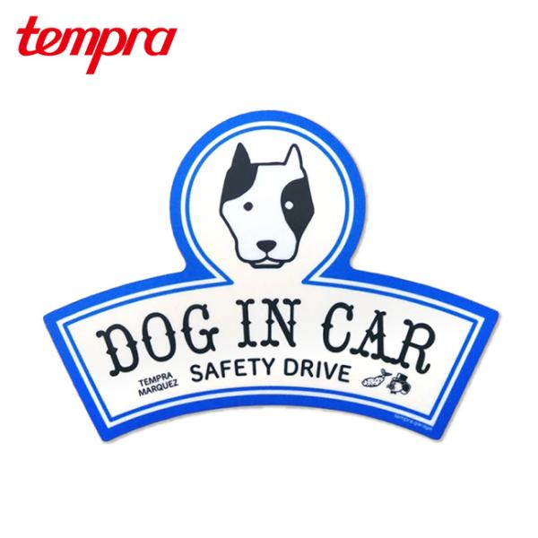 tempra テンプラ TEMPRA GARAGE テンプラガレージ カーマグネット DOG IN ...