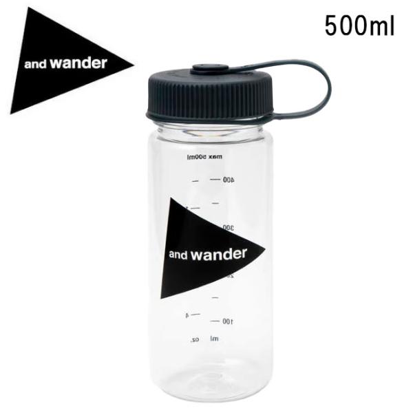 and wander アンドワンダー and wander logo bottle 500 アンドワ...