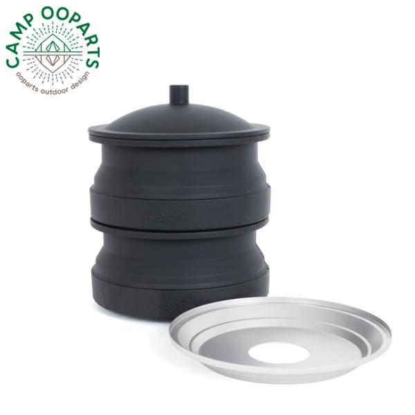 CAMP OOPARTS キャンプオーパーツ シェラカップでセイロ蒸し「蒸しぇら」折り畳みシリコン ...