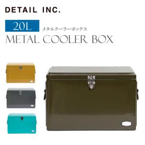 DETAIL ディテール Metal Cooler Box メタルクーラーボックス 3444 【保冷/キャンプ/アウトドア/釣り/レジャー】｜highball