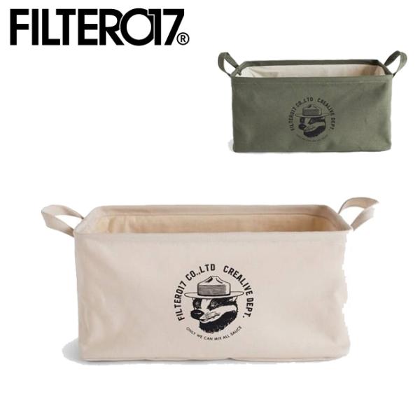 Filter017 キャンバス 収納バスケット 【ケース/折りたたみ/アウトドア】
