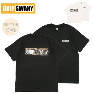 GRIP SWANY グリップスワニー BOX LOGO TEE ボックスロゴティー GSC-71 【Tシャツ/半袖/バックプリント/綿/コットン/トップス】【メール便・代引不可】