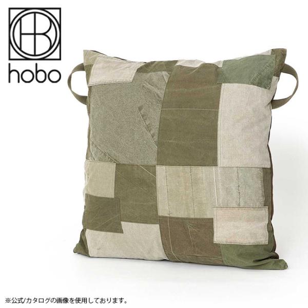 hobo ホーボー CUSHION M UPCYCLED US ARMY CLOTH OLIVE ク...