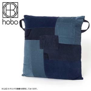 hobo ホーボー CUSHION M UPCYCLED CORDUROY NAVY クッションエムアップサイクルコーデュロイ HB-O3504 【座布団/インテリア/アウトドア】｜highball