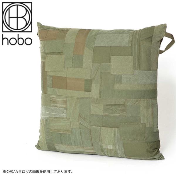 hobo ホーボー CUSHION L UPCYCLED US ARMY CLOTH OLIVE ク...