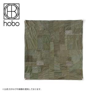hobo ホーボー DAY BLANKET L UPCYCLED US ARMY CLOTH Olive デイブランケットエルアップサイクルユーエスアーミークロス HB-A3513 【膝掛け/パッチワーク】｜highball