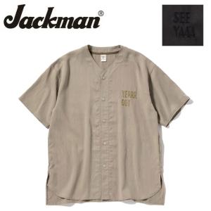 Jackman ジャックマン VT Baseball Shirt ビスコースベースボールシャツ JM8321 【トップス/メンズ/カジュアル】｜highball