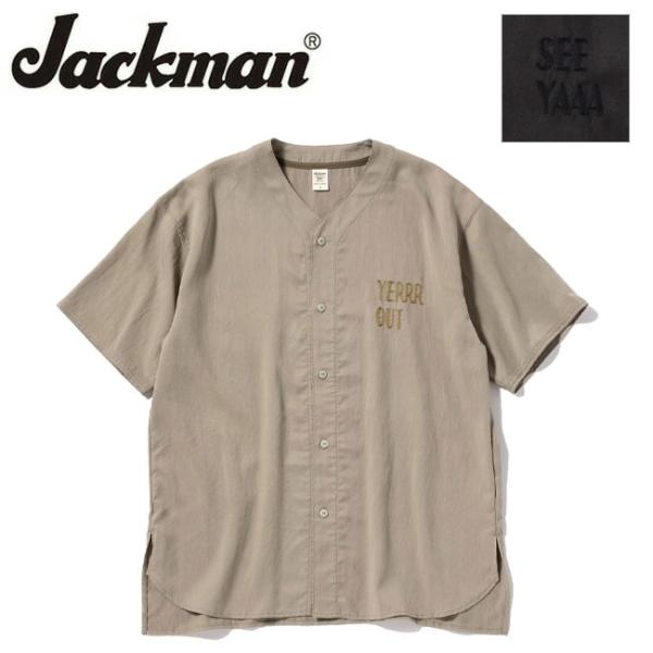 Jackman ジャックマン VT Baseball Shirt ビスコースベースボールシャツ JM...