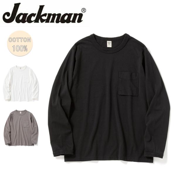 Jackman ジャックマン Pocket Long Sleeve T-Shirt ポケットロングス...