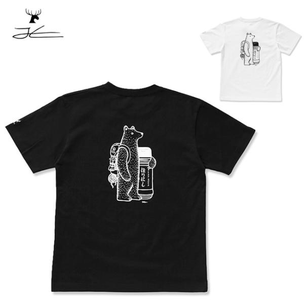 JONAS CLAESSON ジョナスクレアッソン ほりにしBEARプリントTシャツ ASHY-20...