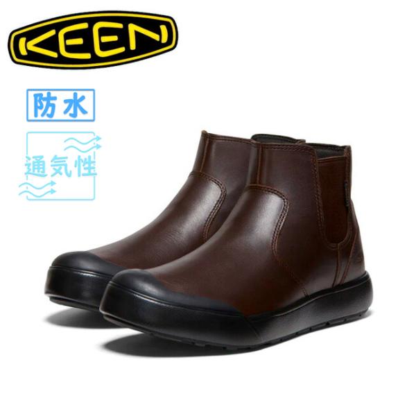 KEEN キーン ELENA CHELSEA WP エレナチェルシーウォータープルーフ Bison/...