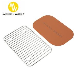 MINIMAL WORKS ミニマルワークス AWESOME PAD T & STEAM GRILL SET オーサムパッド＆スチームグリルセット MGTW-LM020-GO0SI【蒸し網/メスティン専用】｜highball